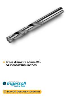 INGERSOLL Broca DR410030T7R01 IN2005 Mexico