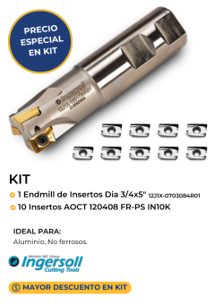 Kit de insertos Ingersoll en oferta Mexico