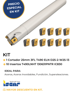 ISCAR KIT de insertos con cortador Mexico