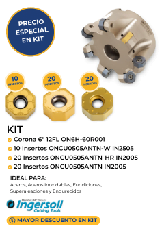 Kit de insertos Ingersoll con Corona de 6" Mexico 2024