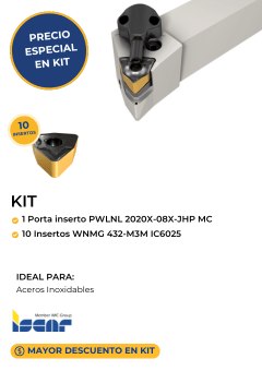 KIT de insertos ISCAR WNMG 432-M3M IC6025 Mexico 2024