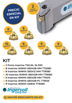 KIT insertos INGERSOLL WNMX y porta insertos Mexico 2024