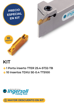 KIT insertos INGERSOLL con porta insertos TTER Mexico 2024